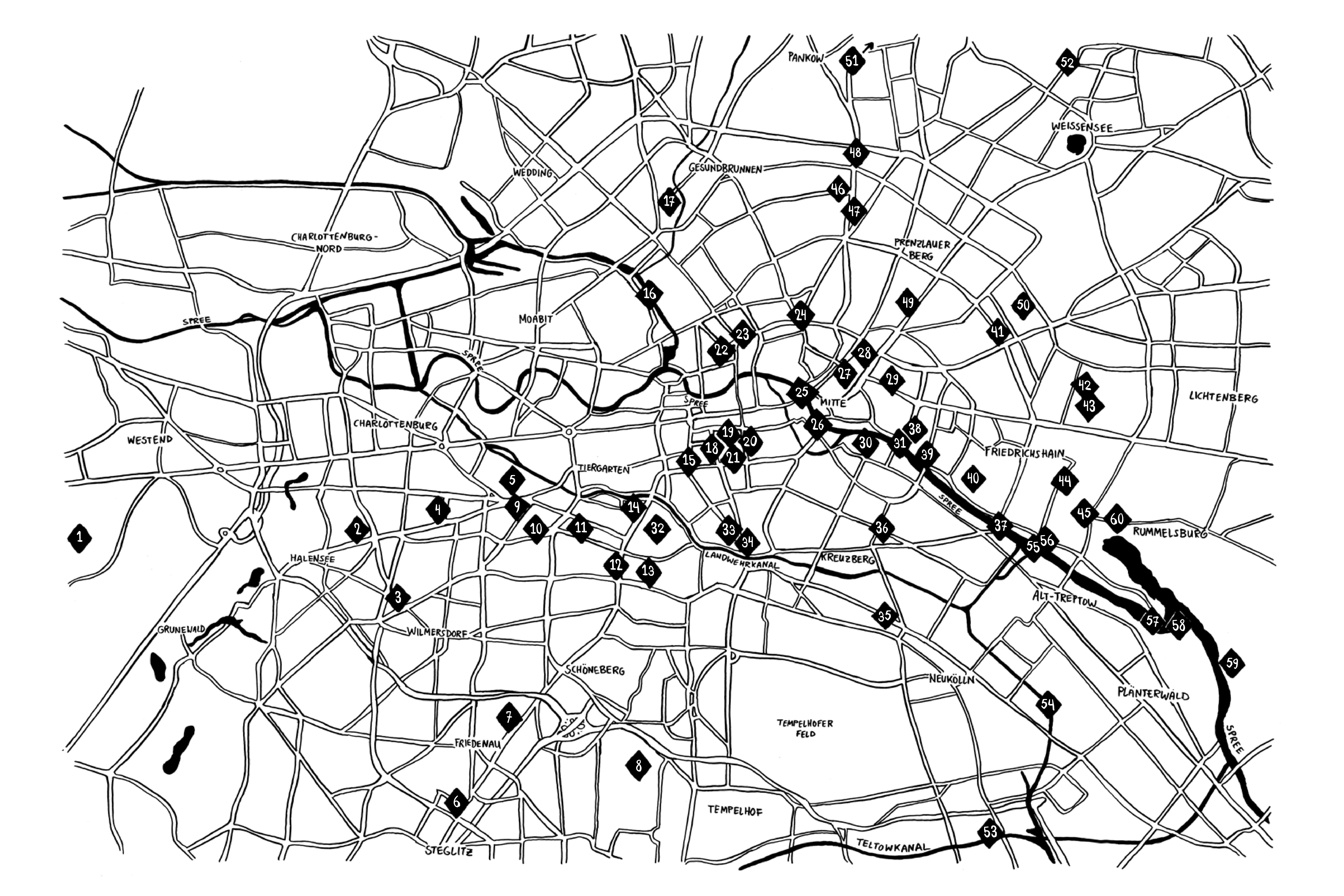 Berlin Places Map
